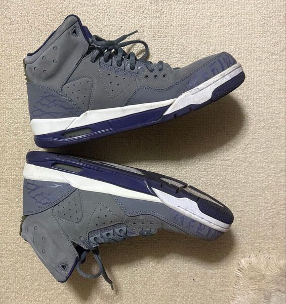 NIKE AIR JORDAN FLIGHT 45 HIGH グレー/パープル