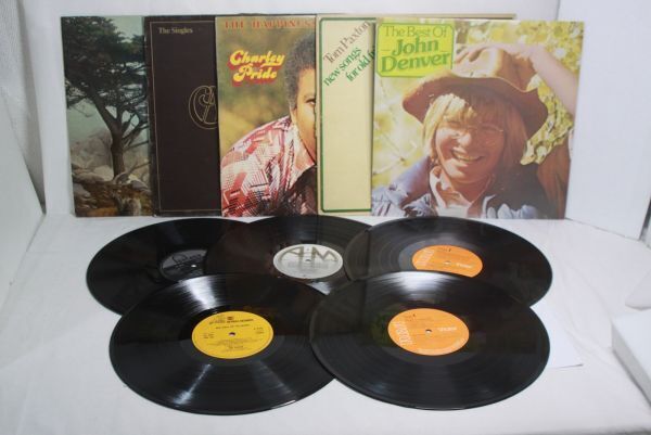 UK(英 GB)盤 LP5枚まとめ Joan Baez / Carpenters / Charley Pride / Tom Paxton / John Denver Stereo