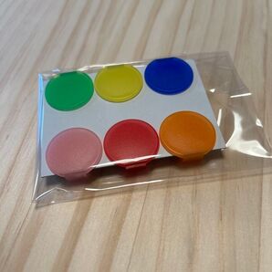 【未使用品】Topic トピック クリップカラー 6色入り 目印 スリッパ コップ 書類整理 カラフル 文房具 雑貨
