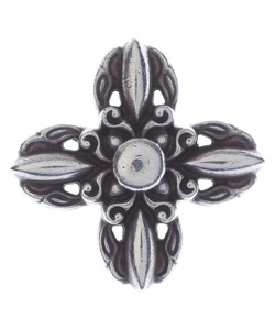 Одинокие Ron Ones ◇ SV Серебряное ястреб - поперечное ожерелье из среднего подвеска