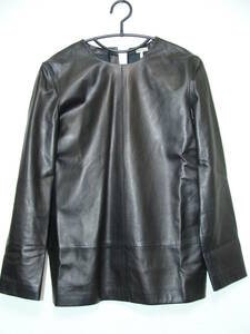 HERMES Hermes * sheepskin leather Ram sheep leather tunic shirt One-piece 