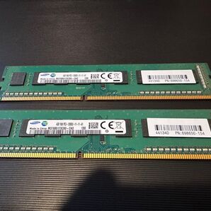 サムソン PC3-12800U 4gbx2枚 メモリ