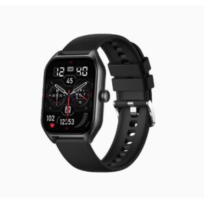 スマートウォッチ-黒(シリコンバンド)