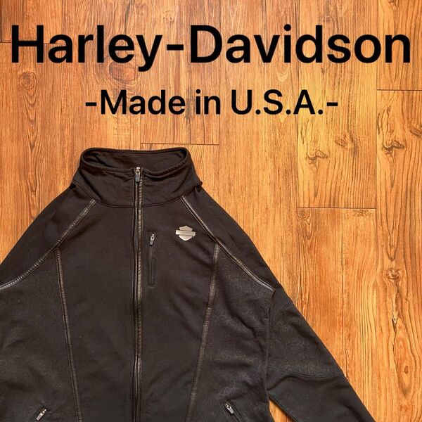 USA製!!【Harley-Davidson】トップス ジャージ 背面レース 日焼け防止