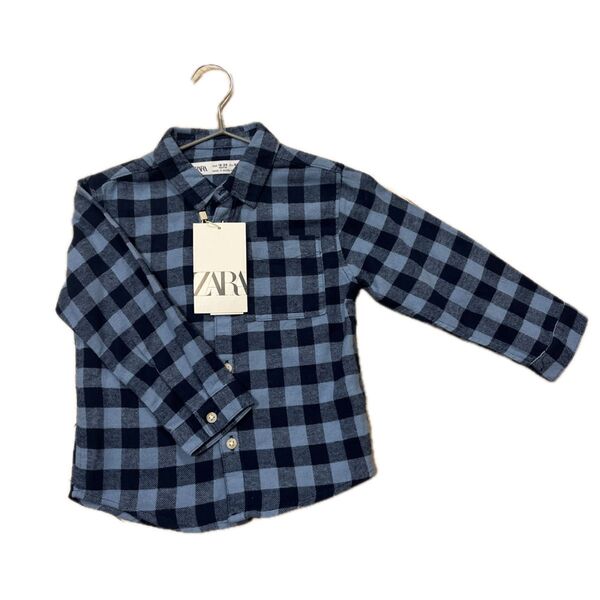 ZARA 長袖キッズシャツ 18-24M 92cm