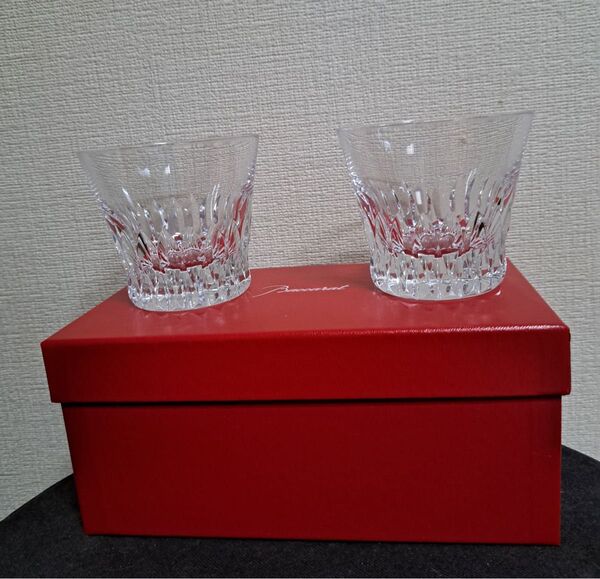 バカラ ロックグラス バカラ Baccarat ロックグラス ペアグラス 箱付 ペア クリスタルガラス