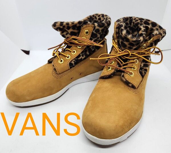 VANS レオパード ハイカット ブラウン 23cm V2875DNC シューズ ヒョウ柄 ブラウン 茶色 スニーカー