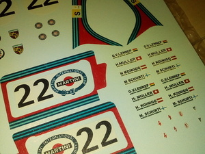  price cut negotiations, warm welcome 1/24 Martini Porsche 911 RSR 1974 Le Mans . mileage car #21,#22 number car decal new goods 
