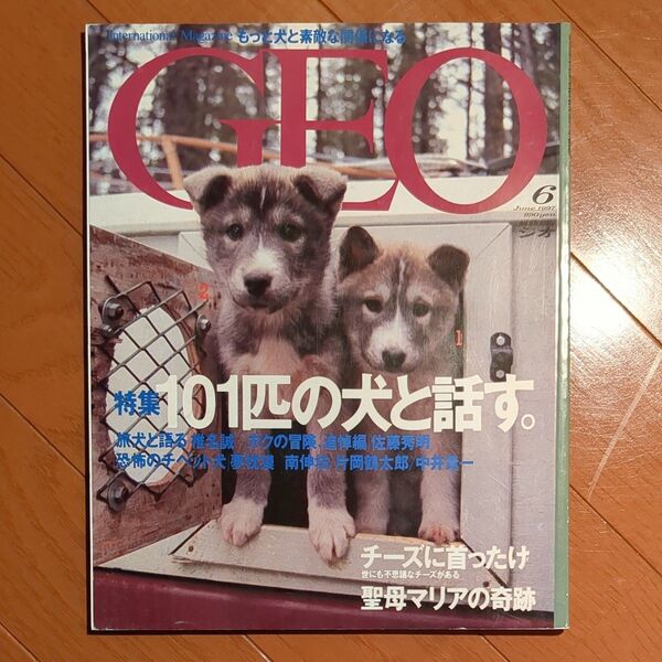 GEO 1997年6月号 101匹の犬と話す 椎名誠 佐藤秀明 夢枕獏 南伸坊 片岡鶴太郎 中井貴一 屋久島 山下大明