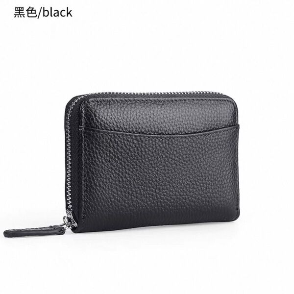 【ブラック】財布 本革 ミニ財布 コンパクト きれい シンプル オシャレ 黒
