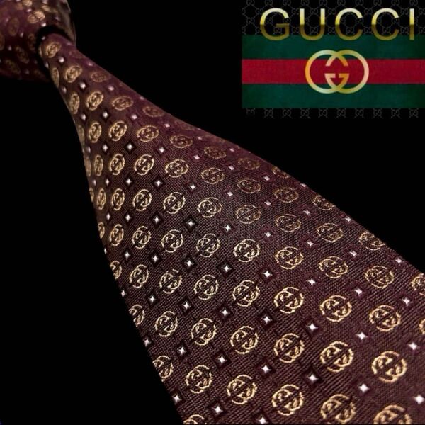 美品 世界最高峰 GUCCI GG ネクタイ