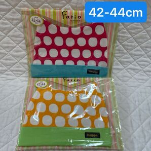 【新品】 ベビーキャップ2枚セット 女の子 新生児帽子