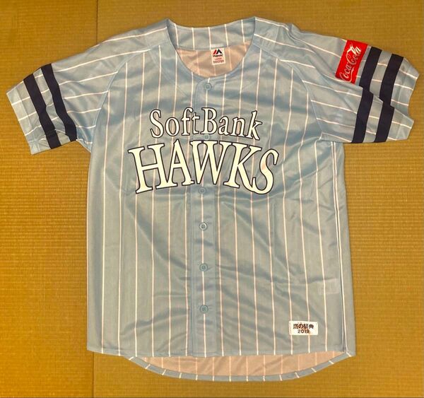 【美品】SoftBank Hawks 鷹の祭典2019年 応援ユニフォーム 水色 Lサイズ