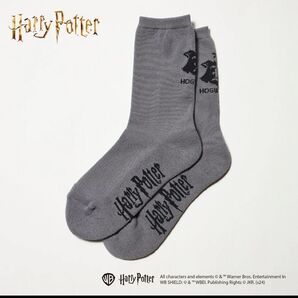ハリー・ポッター コラボレーション エンブレムデザインソックス グレー