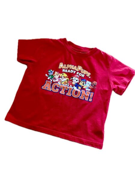 パウパトロール Tシャツ 半袖Tシャツ 赤 レッド 110 120