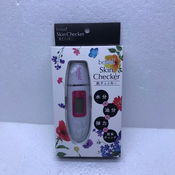 未使用 belulu 肌チェッカー 水分 油分 弾力 簡単チェック 肌質測定器 SKin Checker