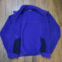 80s USA製 patagonia 三角タグ フリース ジャケット XL ネイビー パタゴニア 25011 フルジップ パーカー ヴィンテージ_画像6