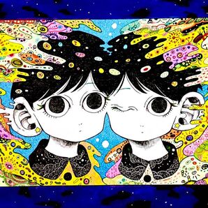 原画「星に願いをこめる子供達」