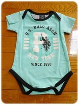 海外直輸入　Ｕ.ＳＰＯＬＯ　ベビー　3点セット　半袖　ロンパス　3/6mos　男の子　ＢＡＢＹ　出産祝い　ポロ　夏物　ユーエスポロ_画像3