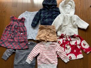  child girl 80 size set sale set 8 point coat 2 put on Muji Ryohin Gap other chest adjustment goods 