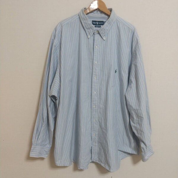 【希少BIGサイズ】Ralph Lauren 長袖厚手シャツ 4XB