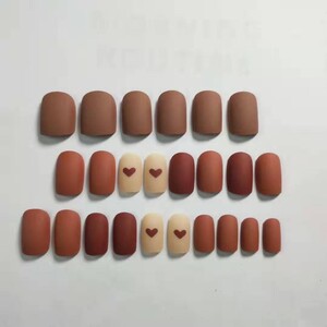 新製品 24枚入 手作りネイルチップ ファッション グラデーション色 流行色