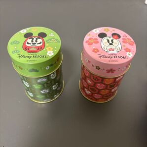 【送料無料】ミッキー ミニー お茶缶セット 謹賀新年 ディズニー