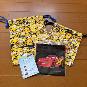 【美品】巾着3点 ネームラベル セット