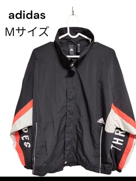 アディダス adidas THREE STRIPES ナイロンジャケットサイズM
