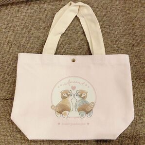 新品 mofusand レッサーパンダにゃん ミニトート ピンク モフサンド
