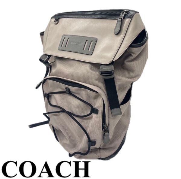 【美品】コーチ COACH リュック バッグパック 本革 メンズ
