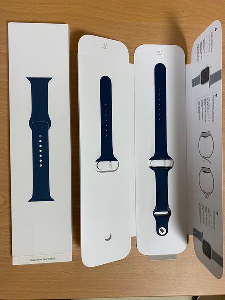 未使用 Apple Watch Abyss Blue Sport Band 41mm スポーツバンド ステンレススチールピン