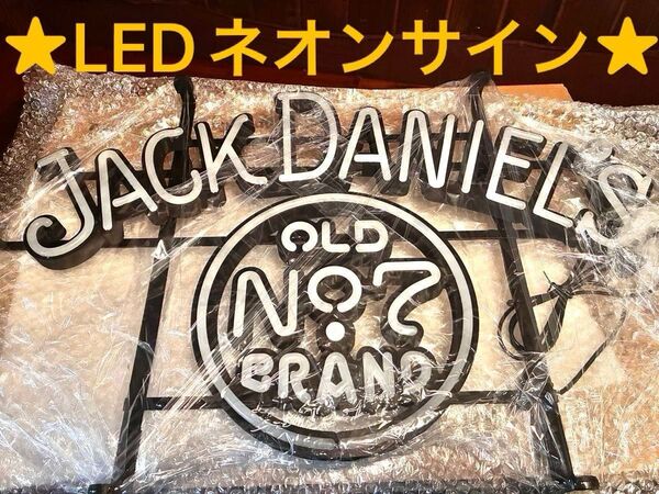 ★非売品★ジャックダニエル★テネシーウイスキー★バーボン★LEDネオンサイン★入手困難★限定★レア★バーグッズ★アメリカン雑貨★