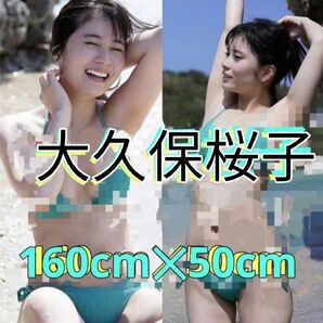 大久保桜子 抱き枕カバー 160cmx50cm 2wayトリコット 両面印刷 カバーのみ本体なし 送料無料 匿名配送 583