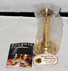  BALDWIN CANDLE STAND AMERICAN MUSEUM BRASS COLLECTION　/PARTY　AROMA　CAMP