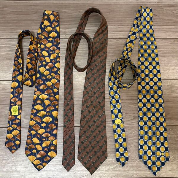 ブランドネクタイ 3点 GUCCI ChristianDior dunhill