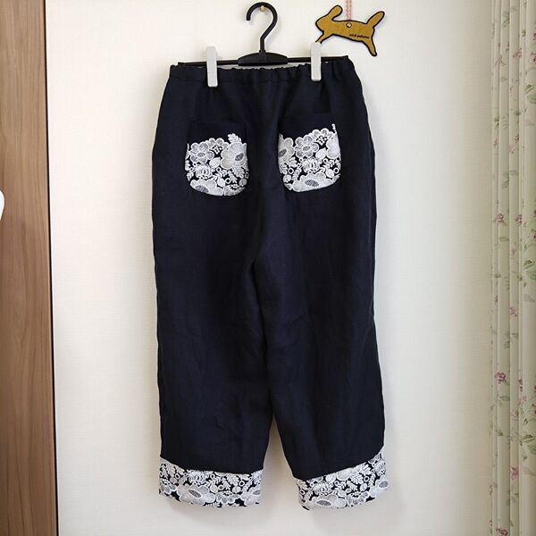 【ミナペルホネン】ハンドメイド パンツ スマイルフラワー