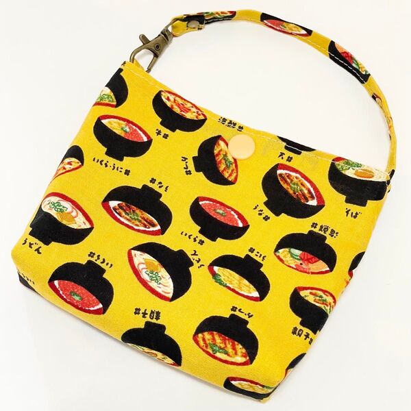 丼物 和柄 バッグポーチ ハンドメイド