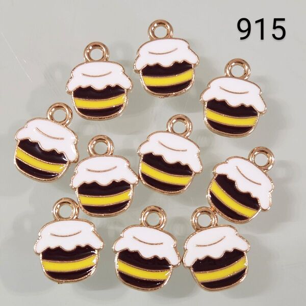 【商品番号915】10こ☆蜂蜜壺チャーム☆400円商品よりどり5つで1000円対象商品