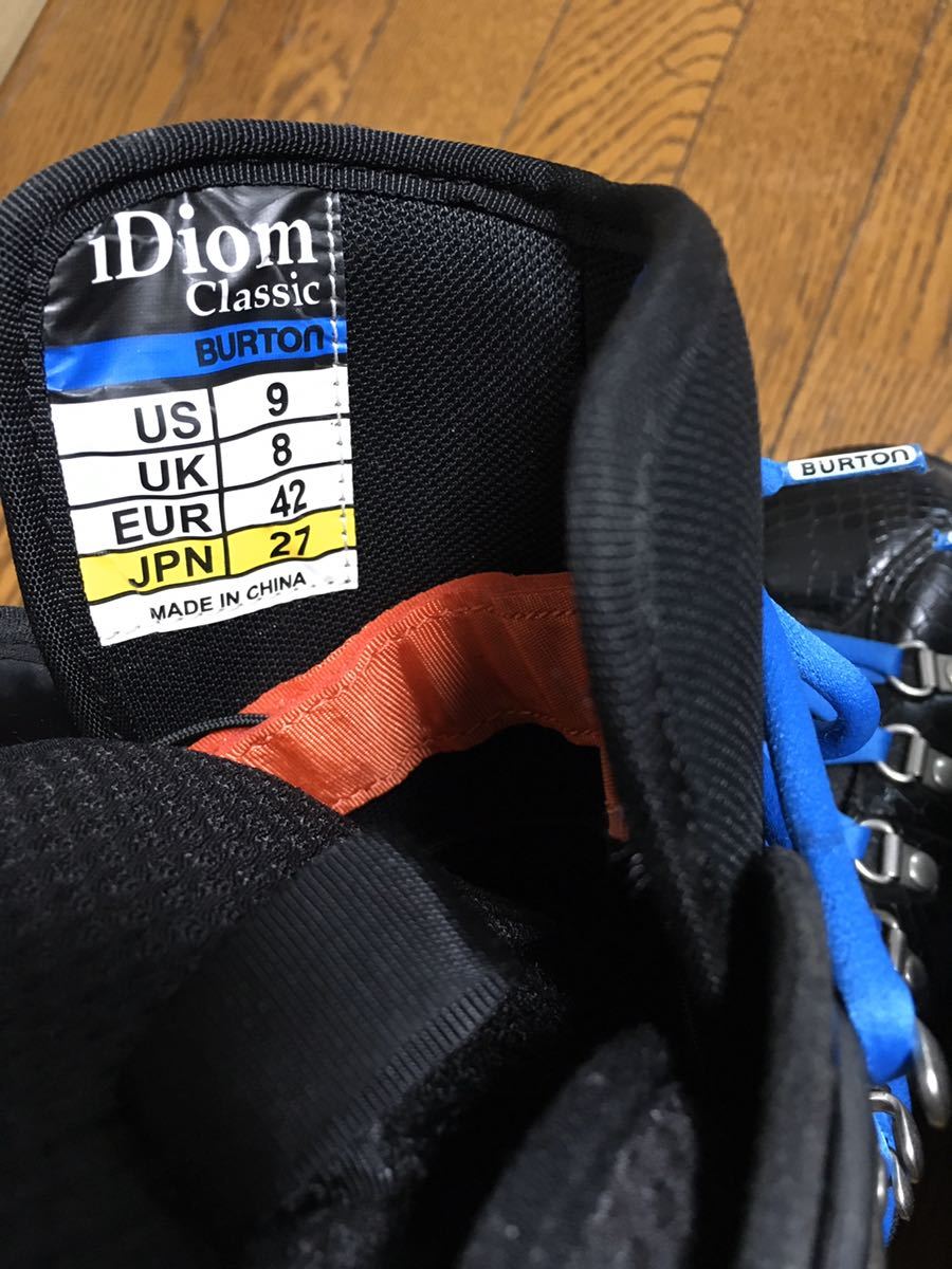 BURTONバートンIDIOM CLASSICクロコ型押しスノボブーツ9ワニ革