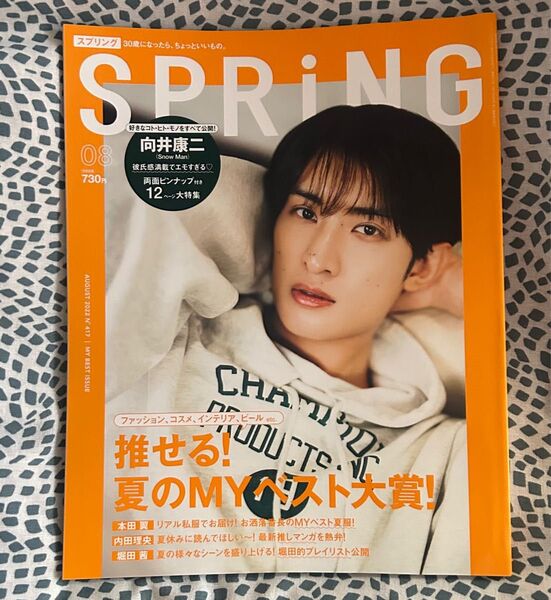 SnowMan 向井康二 表紙 spring スプリング 2022年8月号