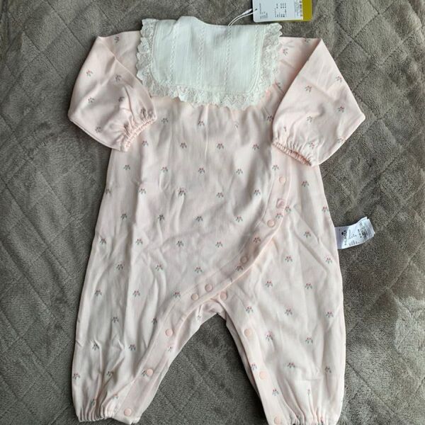 新品モイモルンmoimolnカバーオールロンパーススタイ付き