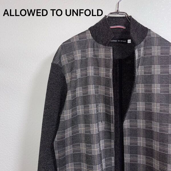ALLOWED TO UNFOLD カーディガン ニット 長袖 グレー ジャケットL
