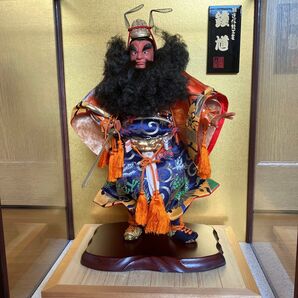 五月人形 鍾馗 ガラスケース入り