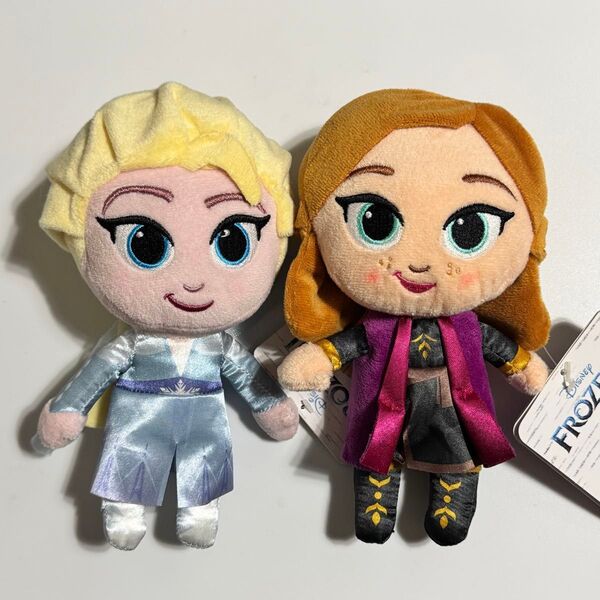 【2点セット】 アナと雪の女王 ぬいぐるみセット アナ&エルサ タグ付き