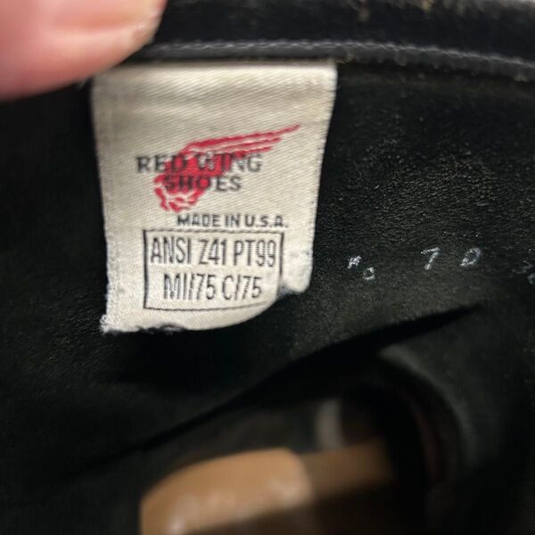【ソールカスタム】レッドウィング PT99 2268 前期 刺繍羽タグ 7D REDWING