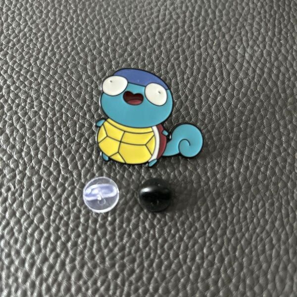 ポケモン ゼニガメ ピンズ ピンバッチ シリコンキャッチ付き ぶさかわ ブローチ