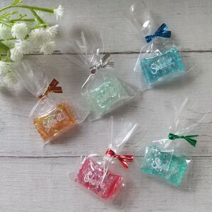 袋入ミニチュア#766☆キャンディー 5個 デコパーツ