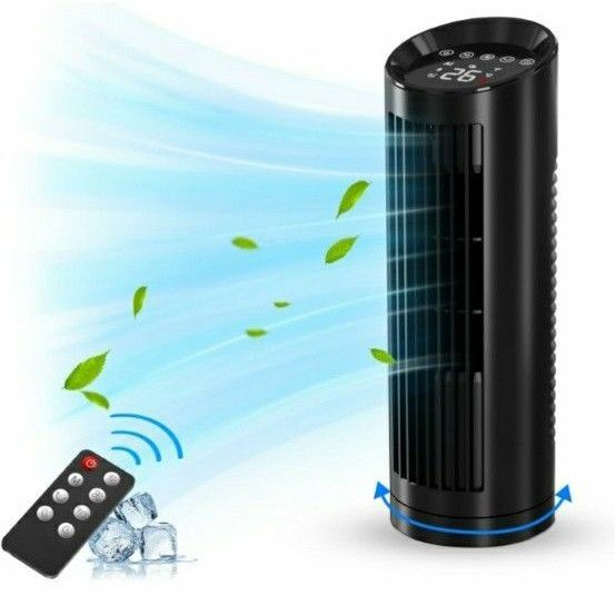タワーファン 扇風機 羽根なし タワー扇風機 縦型 スリムファン DCモーター 静音 省エネ 4つモード切替 90°首振り