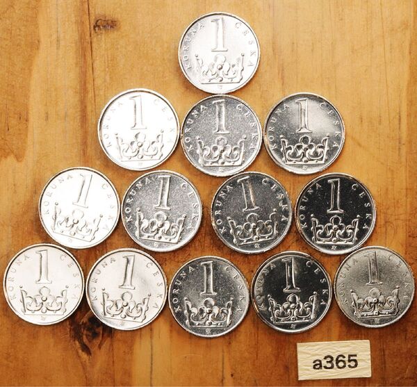 チェコ 1コルナ コイン 硬貨 13枚 まとめて 美品